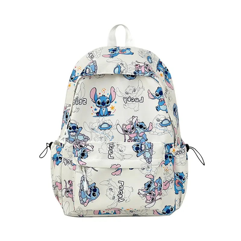 Cute Disney Stitch Schoolbag Anime Cartoon Stitch Backpack High-Capacity Schoolbag Traveling Bag Holiday Gifts