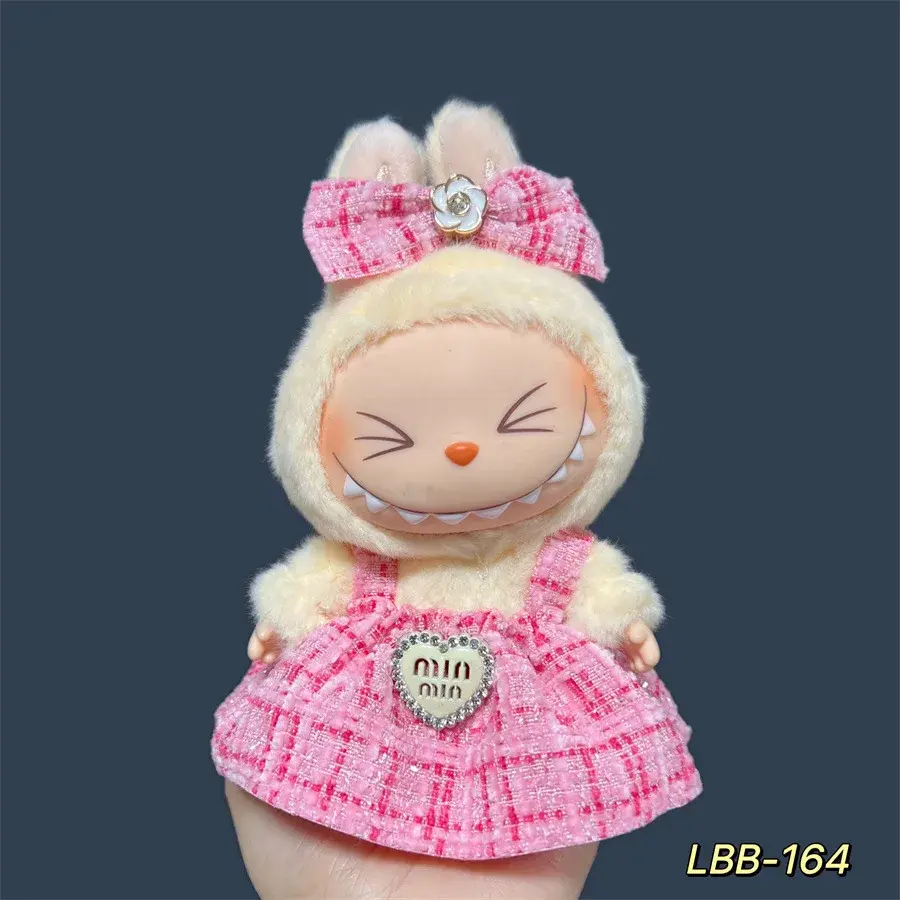 For 17cm Labubu Plush Doll Skirt- Adorable Skirt Set for DIY Clothes Accessories Gift 173 Sold