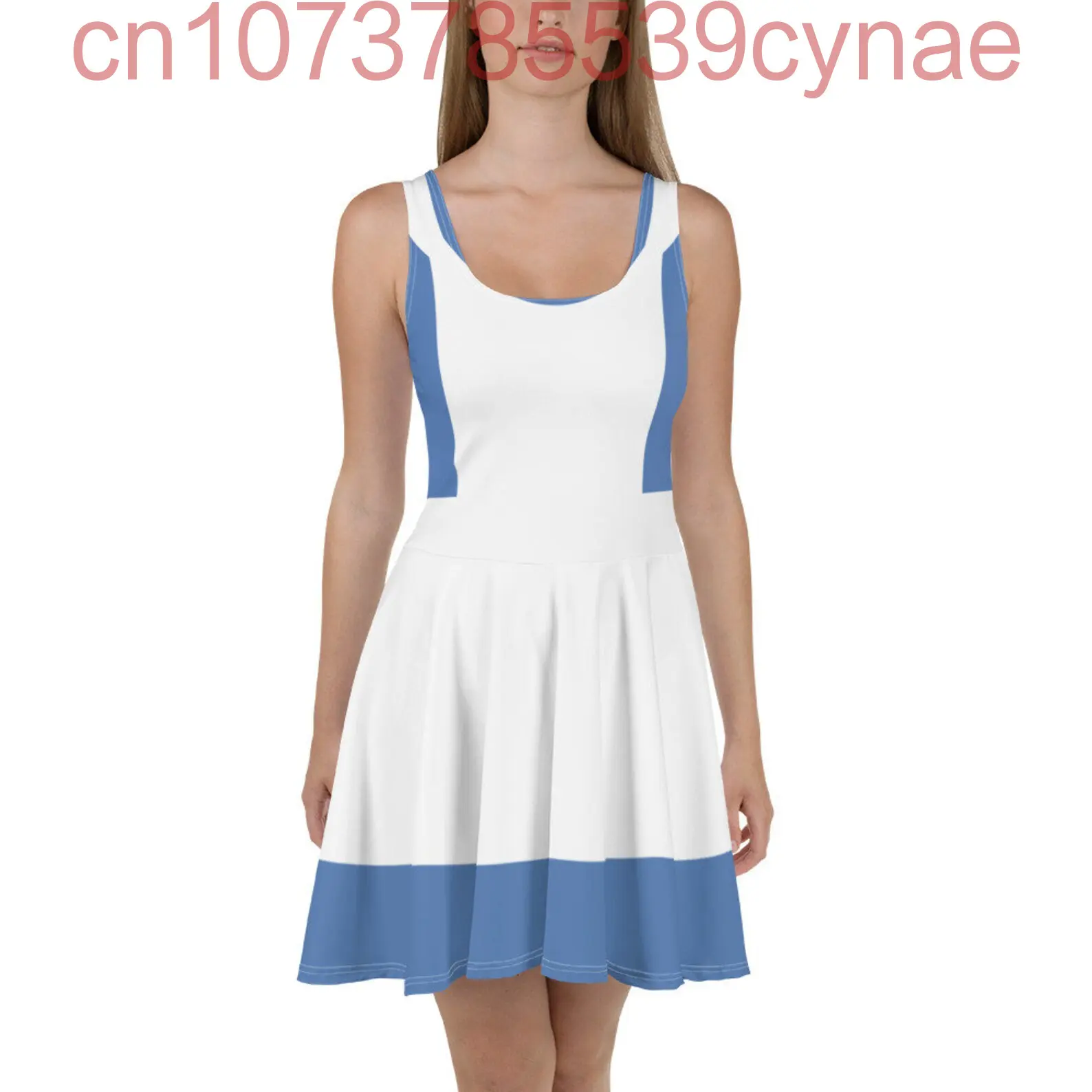 Alice in Wonderland 3D Cosplay Costume Skater Dress Disney Summer 3D Print Clothing Cartoon Women's Beach Dress Cute Sexy Sling