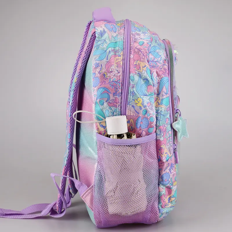 Spot Australian Smiggle Disney Mermaid Ariel backpack cartoon student zipper ultra light decompression Large capacity backpack
