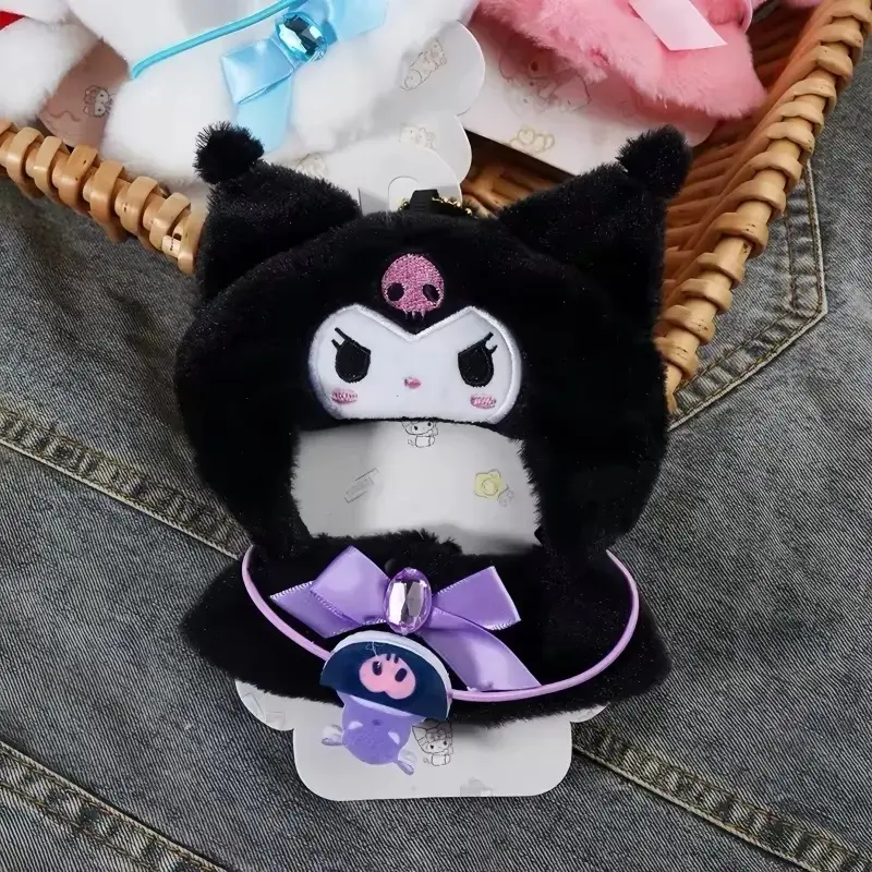 15cm Sanrios Cute Plush Doll'S Clothes Cape Skirt Suit Sitting Party Hello Kitty Kuromi Clothes Monsters Vinyl Labubu clothes