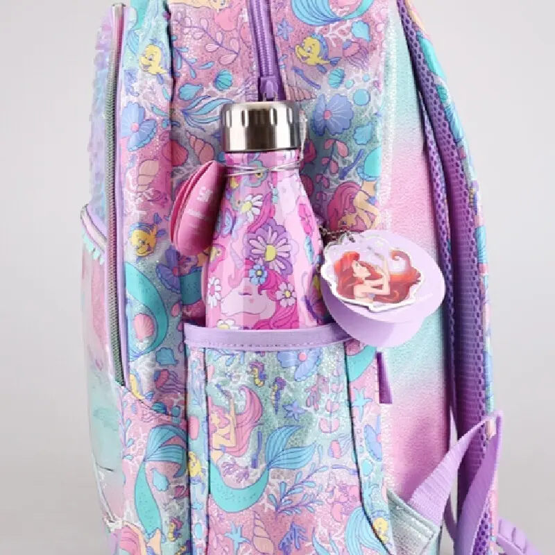 Spot Australian Smiggle Disney Mermaid Ariel backpack cartoon student zipper ultra light decompression Large capacity backpack