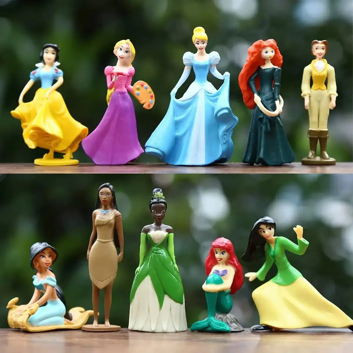 New Anime Disney Princess Girl Doll Model Creative Home Micro Landscape Decoration originality girlish heart  Small Ornament