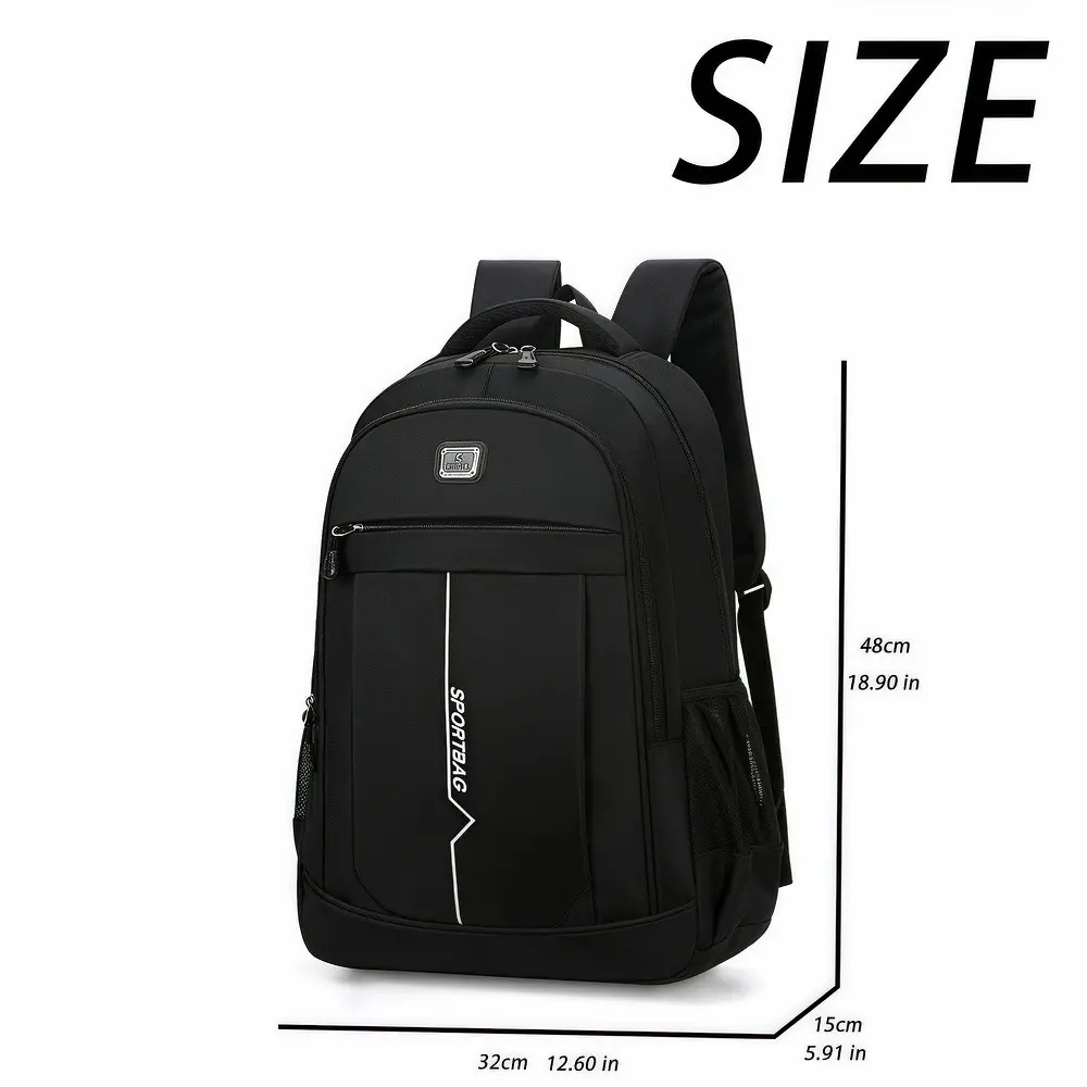 Men's Backpack Laptop Business Travel Rucksack Lightweight Oxford Nylon Casual Daypack for Work College School Student FU