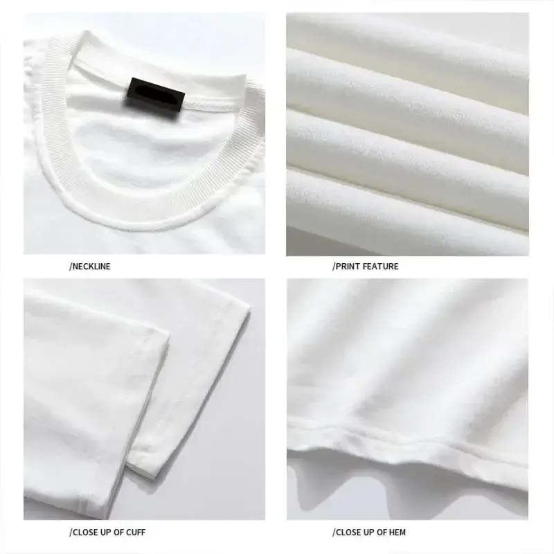 Retro Simple Letter Summer Men's 100% Cotton Comfortable Breathable Casual Fashion T-Shirt Outdoor Street Clothing for Men Teess