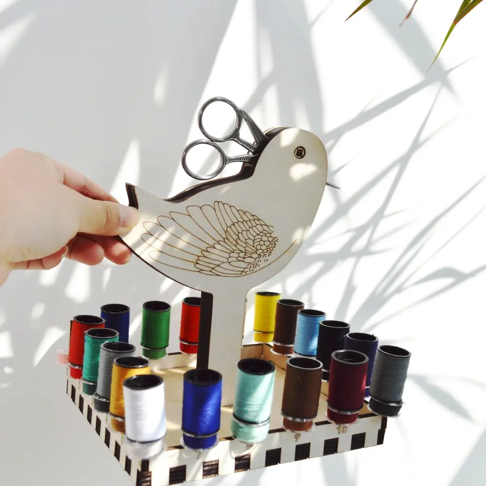 Wooden Yarn Holder Spinning Knitting Tools Storage Rack Wool Ball Maker Sewing Thread Spool Wool Ball Winder Stand Tool