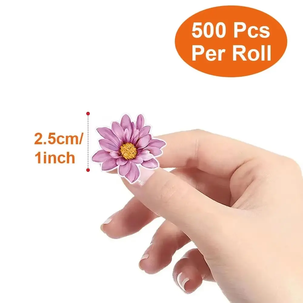500pcs Butterfly Flower Sticker 8 Design Colorful Butterfly Decals Cute Stickers Party Decoration Scrapbook Stationery