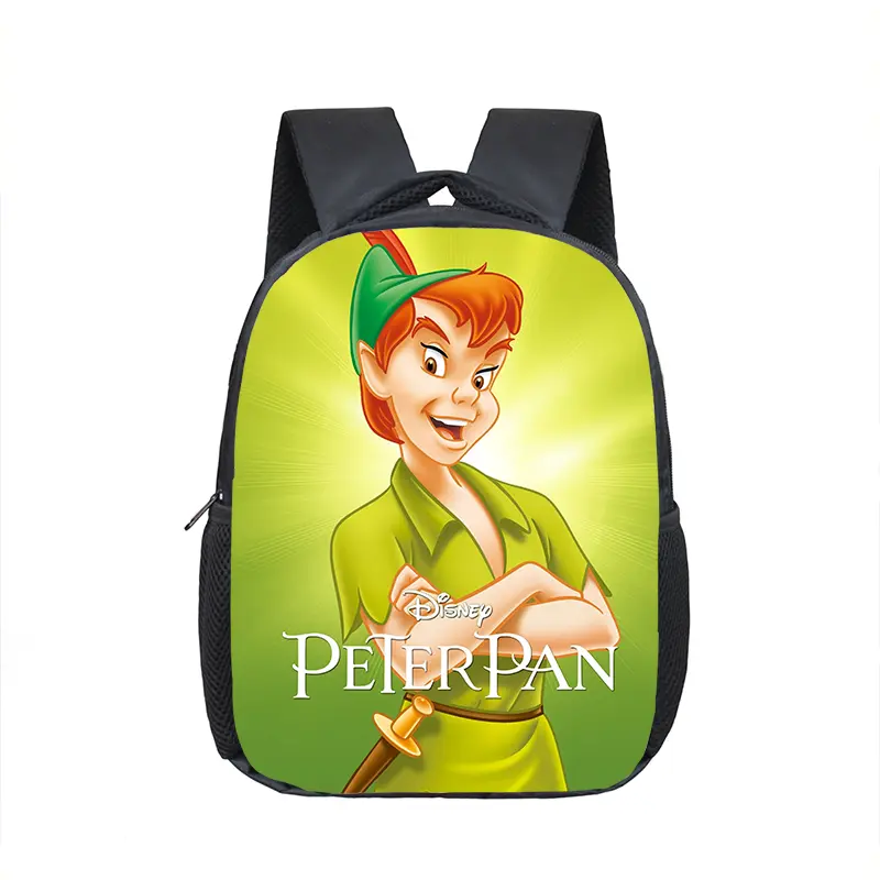 12 inch Peter Pan Kindergarten School Bag Cartoon Girl Boy Student Primary School Bookbag Portable Waterproof Backpack Mochila