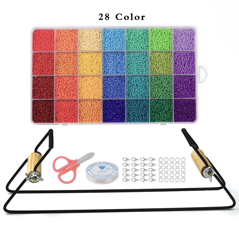 Metal Bead Loom Kit Weaving Beading Loom for Jewelry Bracelet DIY Knitting Machine Creative Handmade Beads Knitting Tool