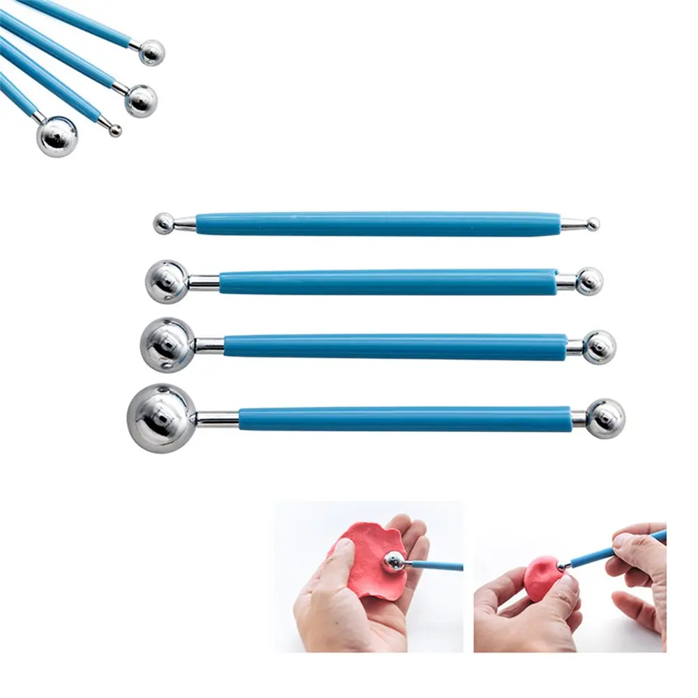 36pcs Polymer Clay Tools Modeling Sculpting Dotting Tools Set Pottery Tools with Air Dry Ball Stylus Rock Painting Kit for Sculp