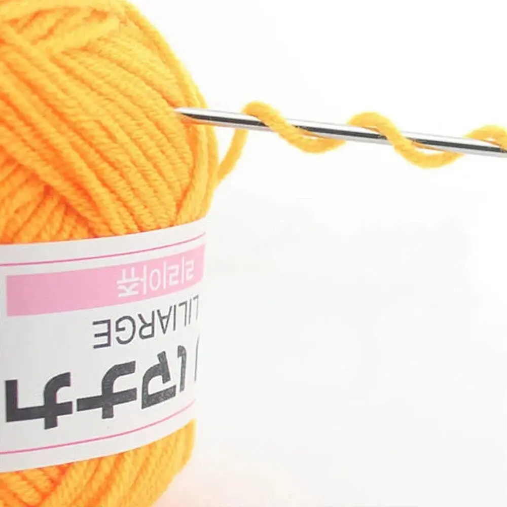 3Pcs Milk Sweet Soft Cotton Baby Knitting Wool Yarn Thick Yarn Fiber Velvet Yarn Hand Knitting Wool Crochet Yarn for DIY Sweater