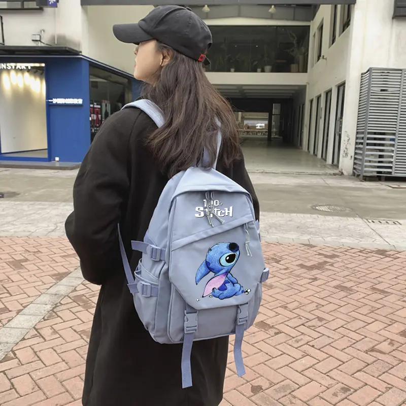 3Pcs/set Disney Lilo Stitch Backpack Boy Girl School Student Teenager Lunch Bags Women Rucksack Travel Backpack Mochila Escolar