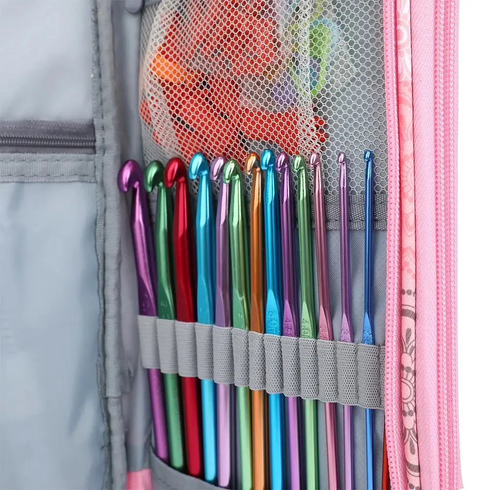 11Pcs Stainless Steel Knitting Set Creative Pattern Multifunctional Tool Kit Multi Size Ergonomic Design DIY Weaving Tools