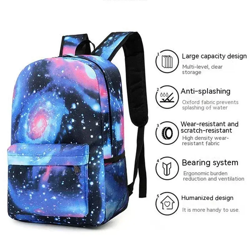 MINISO  Disney Stitch Kids Backpack Cartoon Stitch Print Kindergarten Pencil Case Boy Girl Shoulder Bag Children Schoolbag Gift