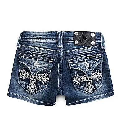 Summer Gothic Retro Cross Hot Diamond Jean Shorts Hot Sexy Girl Y2k Biker Shorts Women Harajuku Hip Hop Tight Booty Shorts