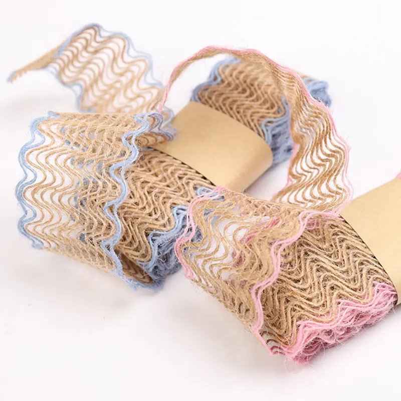 Original Color Linen Roll Creative DIY Christmas Wedding Craft Decoration Linen Strip Clothing Shoes And Hats Accessories