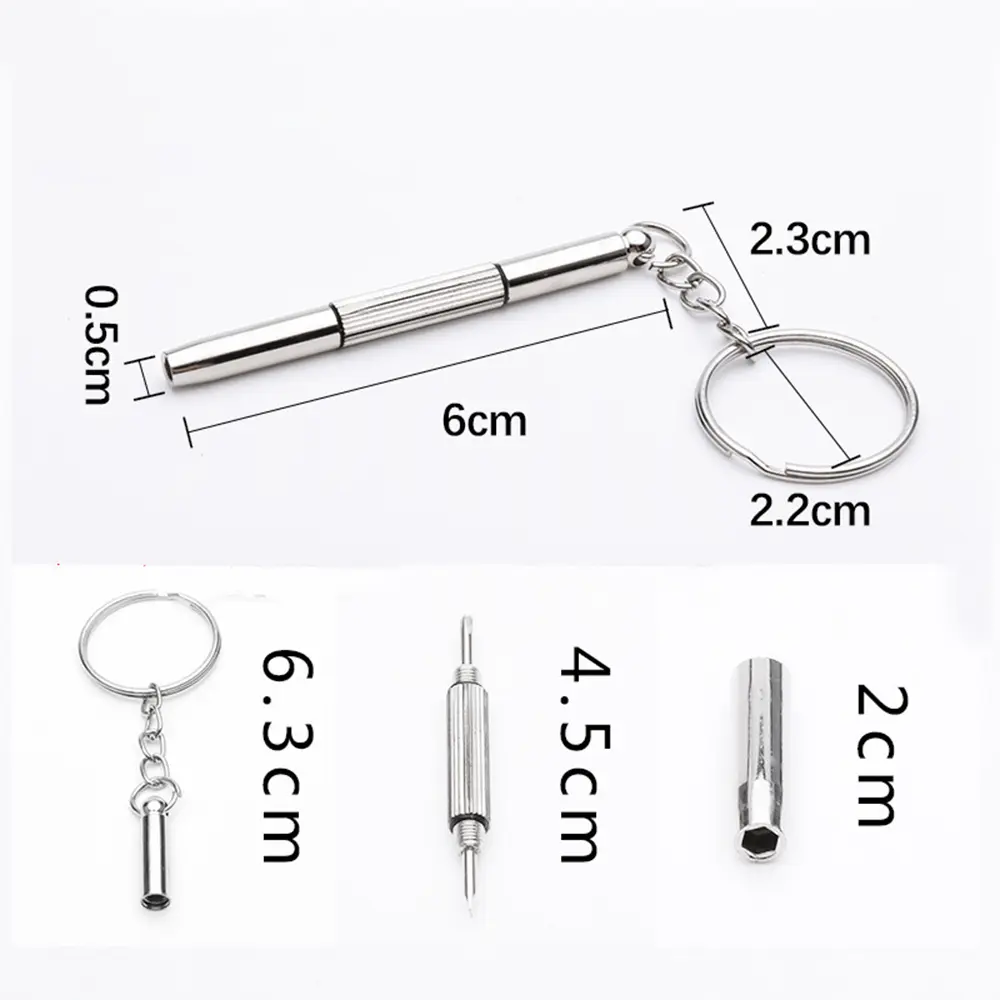 1/3/5/10Pcs Glasses Screwdriver Eyeglass Screwdriver 3 In 1 Spectacle Repair Kits Multifunction Sunglass Watch Tools Accessories