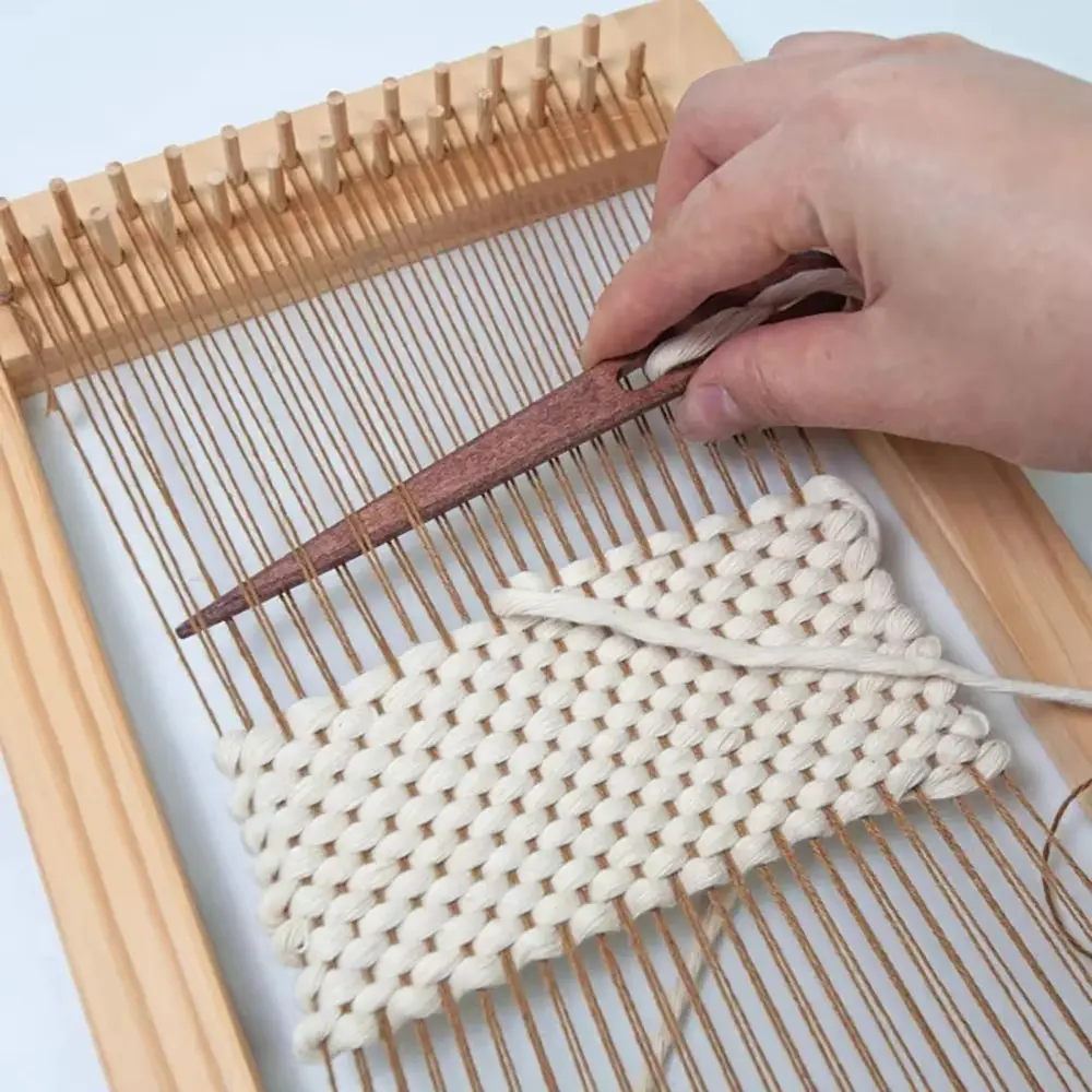 2/4pcs Large Eye Sewing Needles DIY Wooden Weaving Loom Tools Tapestry Darning Big Eye Yarn Knitting Needles Needlework Crafts