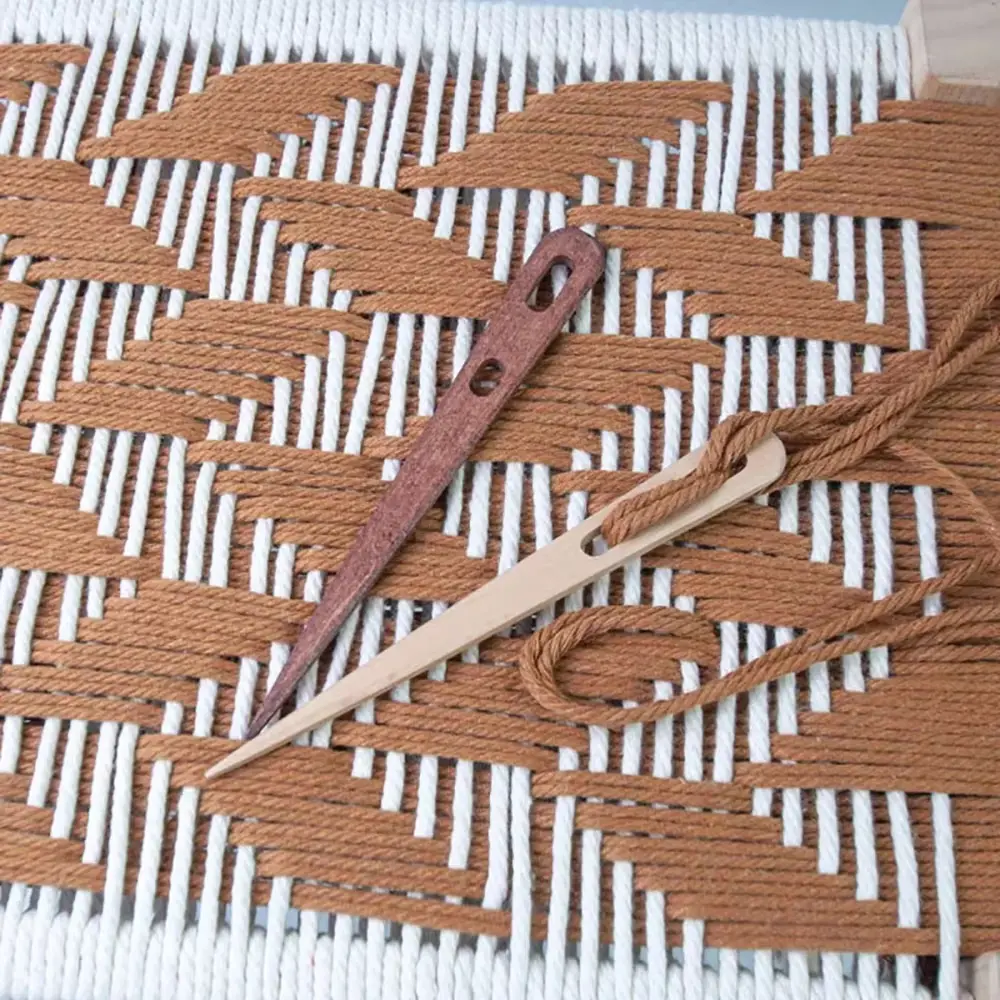 2/4pcs Large Eye Sewing Needles DIY Wooden Weaving Loom Tools Tapestry Darning Big Eye Yarn Knitting Needles Needlework Crafts