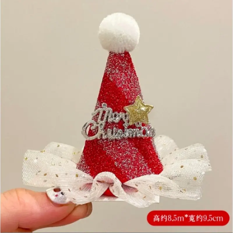 Christmas Hairpin Cute Christmas Hair Accessories Female Plush Bow Autumn And Winter Wash Christmas Hairband Jewelry