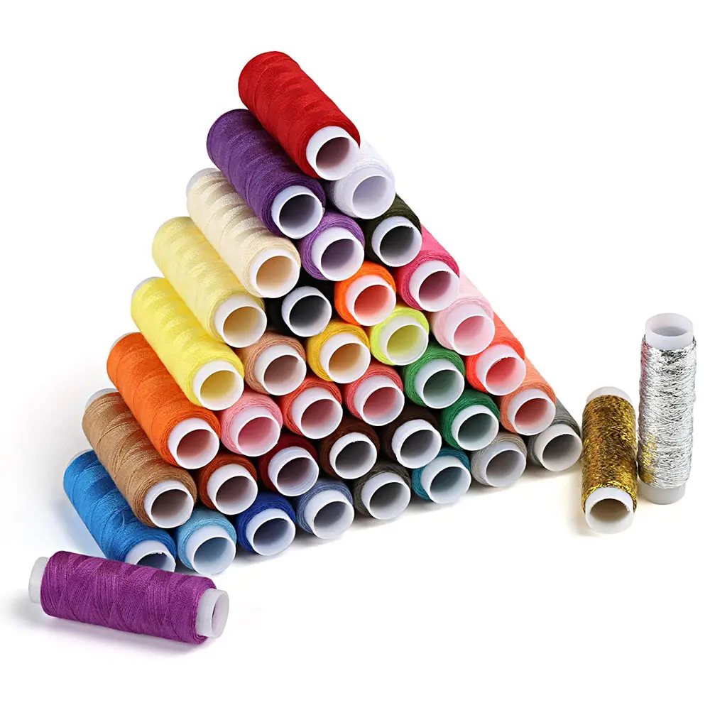 39 Colors Polyester Embroidery Machine Thread Kit  200 Yards Each Spool for Quilting Sewing Machines DIY Craft Sewing Threads