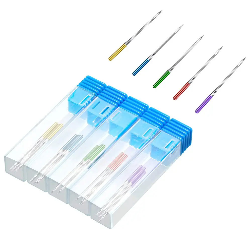 1set Universal Regular Point Anti-Jumping Machine Needles for Home Sewing Machine Elastic Cloth DIY Sewing Tools