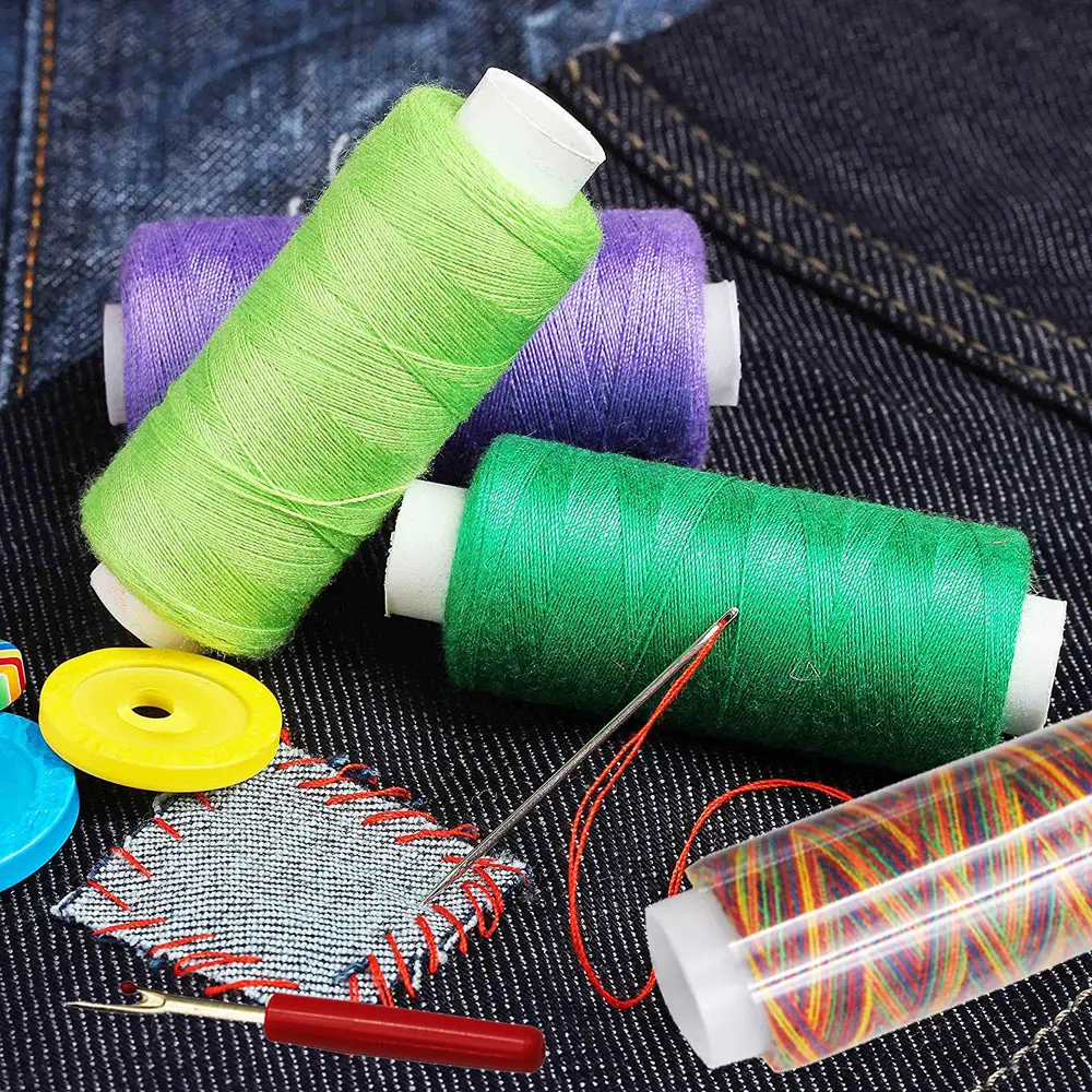 39 Colors Polyester Embroidery Machine Thread Kit  200 Yards Each Spool for Quilting Sewing Machines DIY Craft Sewing Threads