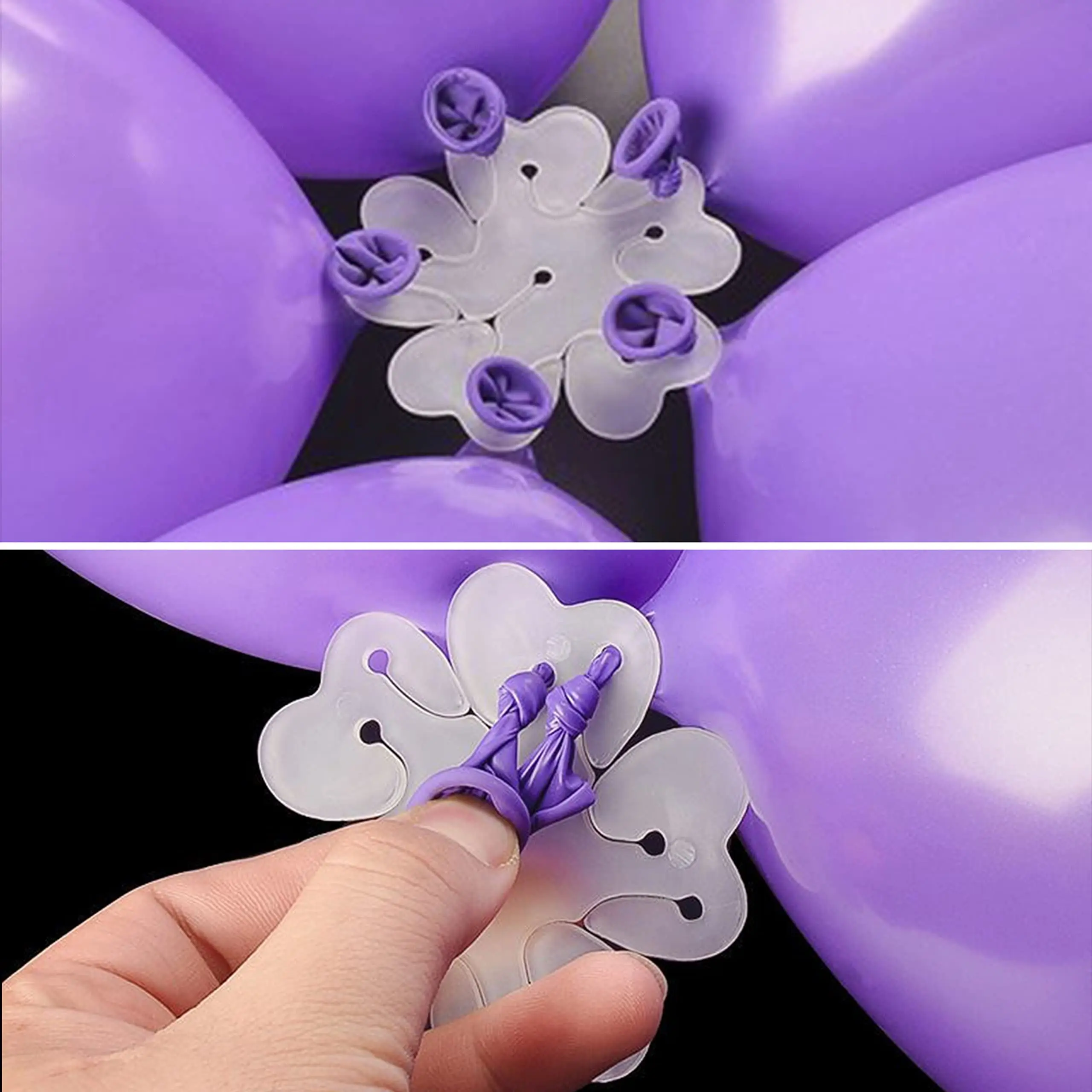 20pcs Balloon Connector Clips Ring Arch Buckle Birthday Wedding Party Balloons Sealing Clips Supplies Decoration Accessories