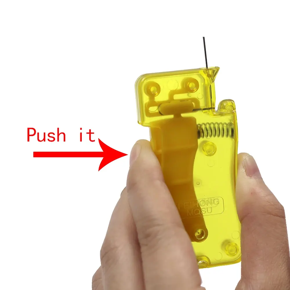 1Pc Automatic Easy Needle Threader Tool Self-Thread Guide Plastic Sewing Accessories Hand Stitching Quick Needle Threading
