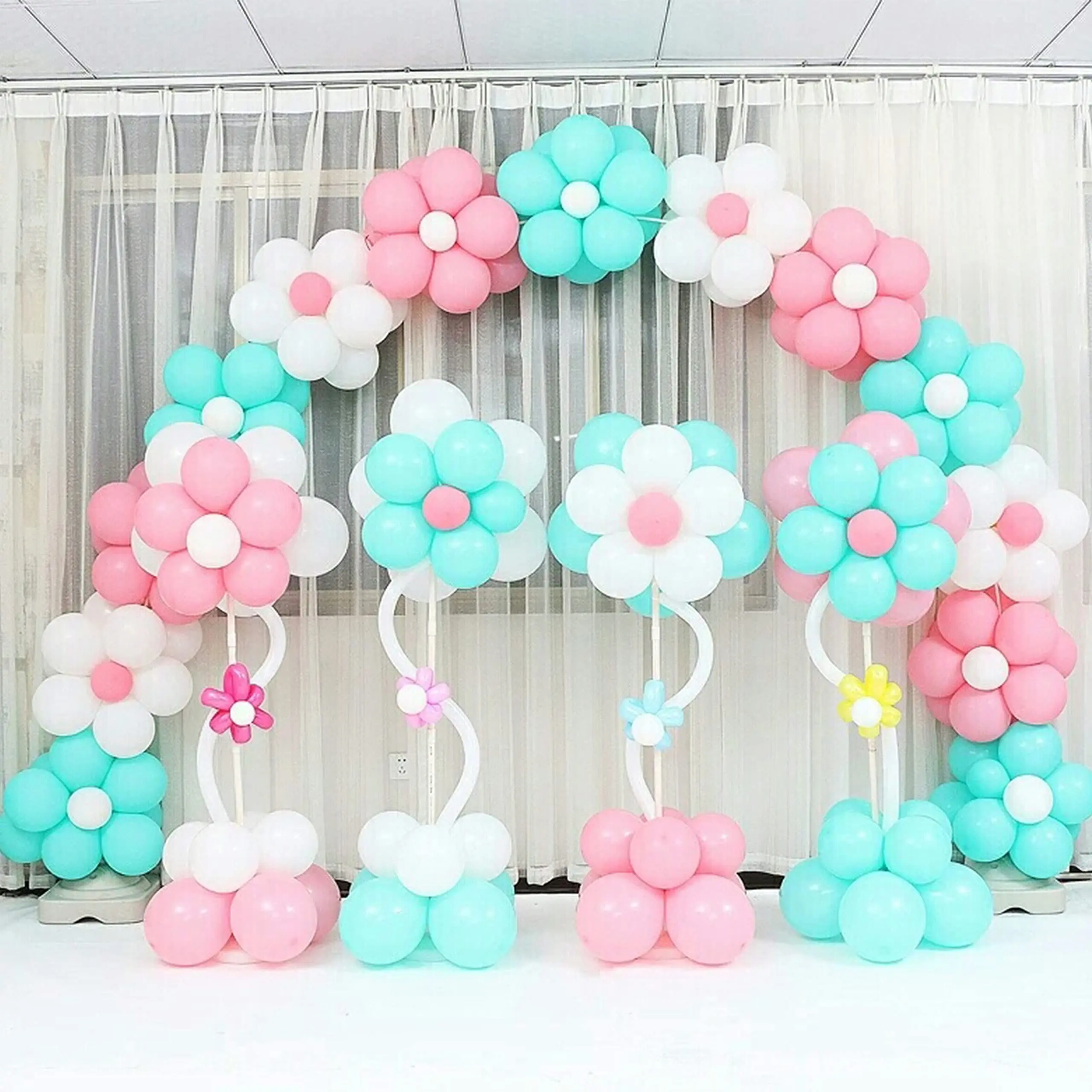 20pcs Balloon Connector Clips Ring Arch Buckle Birthday Wedding Party Balloons Sealing Clips Supplies Decoration Accessories