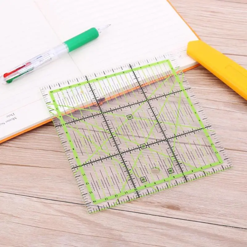 1PC DIY Hand Tool Patchwork Ruler Square Fan Shape Tailor Yardstick Cloth Cutting Rulers Sewing Arts Craft DIY Sewing Tools