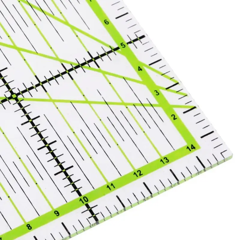 1PC DIY Hand Tool Patchwork Ruler Square Fan Shape Tailor Yardstick Cloth Cutting Rulers Sewing Arts Craft DIY Sewing Tools