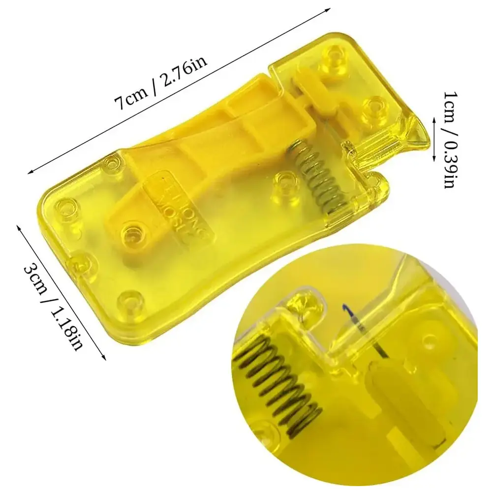 1Pc Automatic Easy Needle Threader Tool Self-Thread Guide Plastic Sewing Accessories Hand Stitching Quick Needle Threading