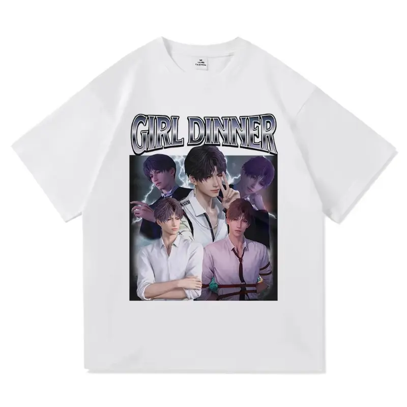 Vintage Rafayel Love and Deepspace T Shirt Hot Fashion Women Harajuku Graphic Game T-Shirt High Quality Women Tees Shirts