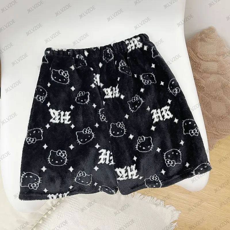 MINISO 2025 Summer New Cartoon Cute Hello Kitty Printed Women‘s and Men's Shorts Casual Home Pajama Short Pants Vacation Shorts