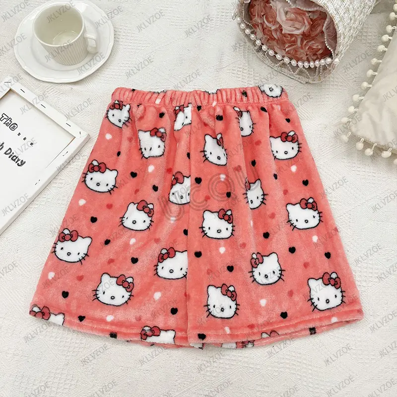 MINISO 2025 Summer New Cartoon Cute Hello Kitty Printed Women‘s and Men's Shorts Casual Home Pajama Short Pants Vacation Shorts