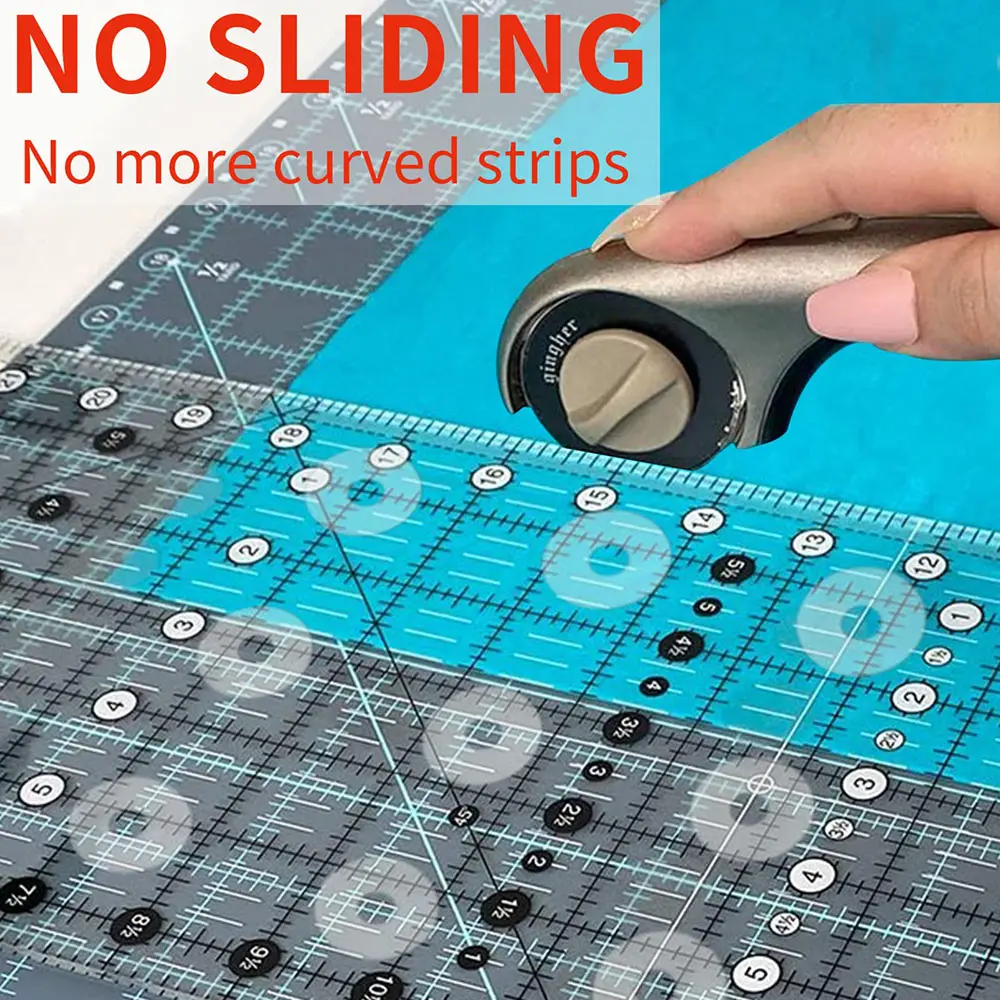 12/24pcs Non Slip Grips for Quilting Rulers Quilt Templates Slip Ruler Grip Stickers Sewing Tool for Sewing Rulers