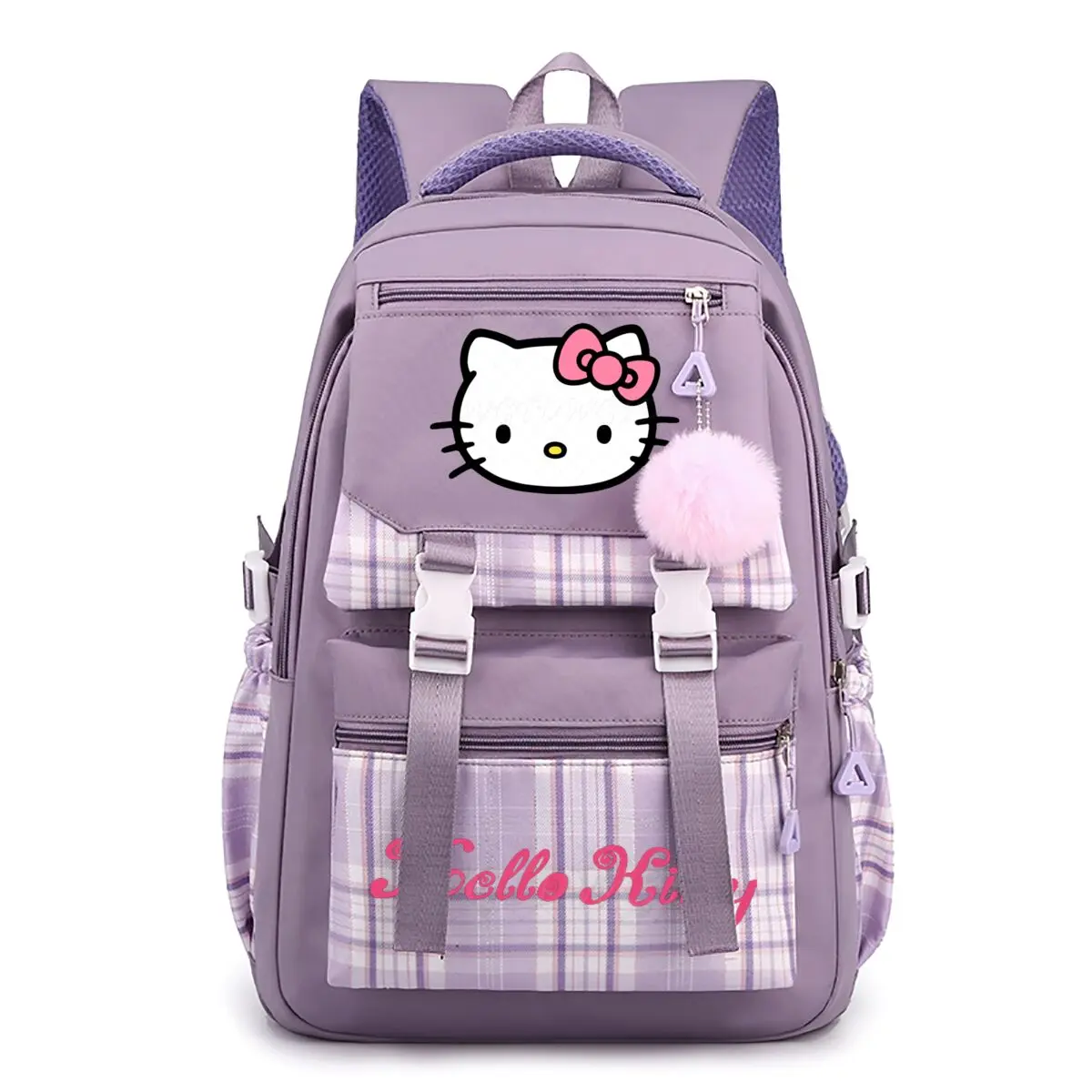 Cute Hello Kitty Schoolbags Teeneger Student School Backpack Women Girls Ruckpacks Casual Trendy Lager Capacity Book Bags Gifts