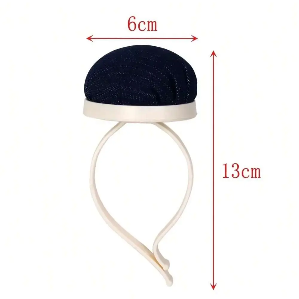 Wrist Needle Pad Round Denim Cross Stitch Accessories Sewing Temporary Storage Tool+100pcs Locating Patchwork Sewing Pins