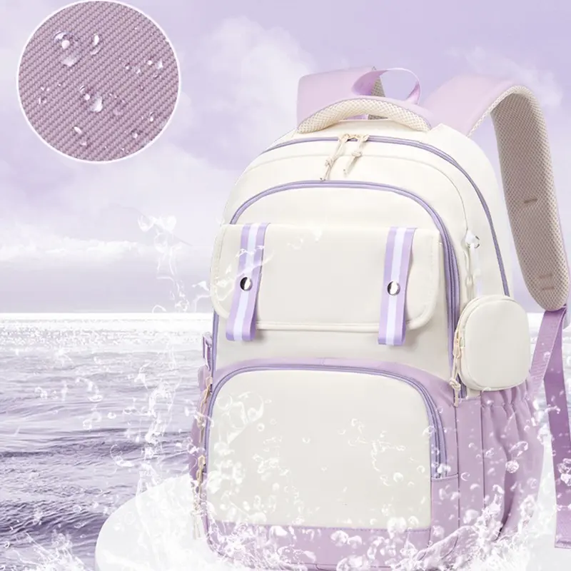 Blue Backpacks Lilo Stitch Letter Mochilas Daypack Boy Student Teenager Rucksack Cute SchoolBag Laptop Bag Gift With Coin Purse