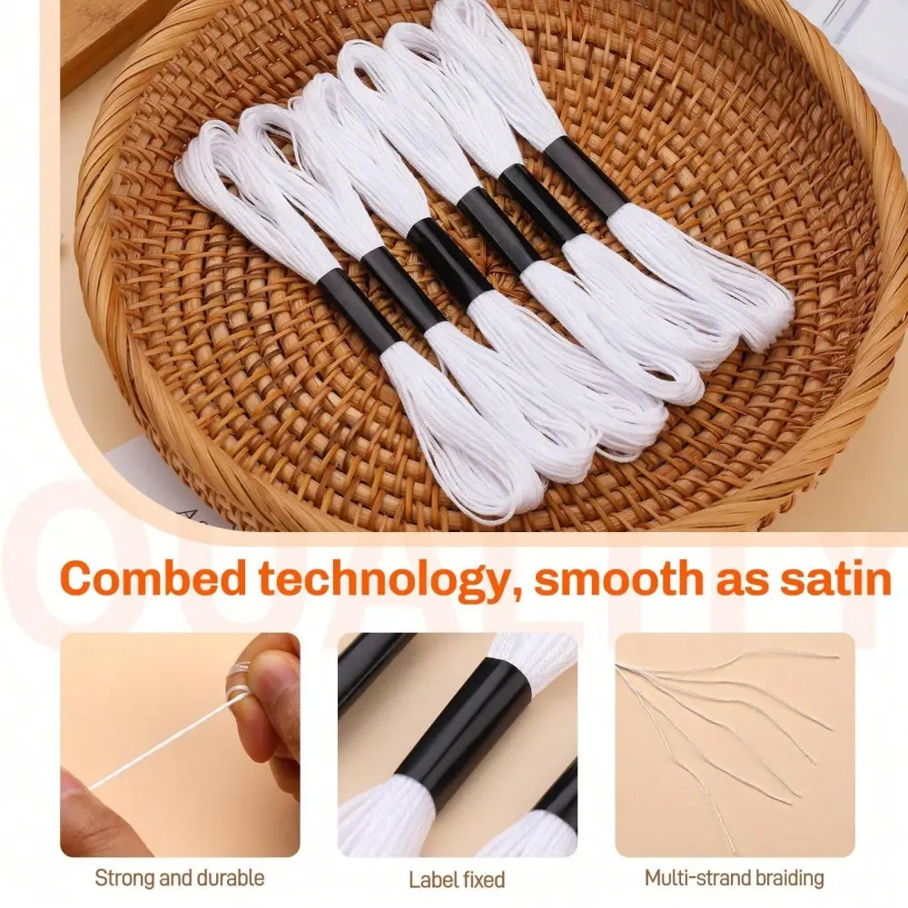 21pcs Embroidery thread Set With Finger Protector Thimble For DIY Making Embroidery Craft Household Quilting Sewing Tools