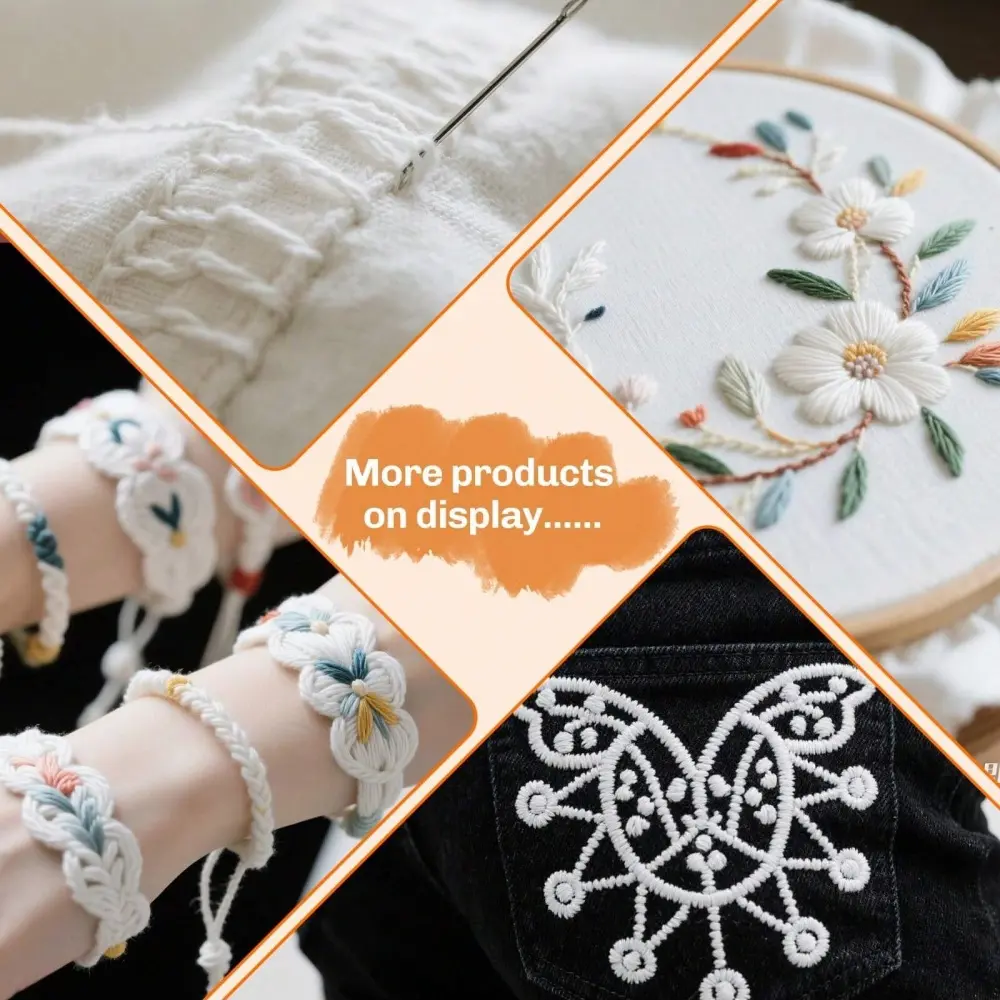 21pcs Embroidery thread Set With Finger Protector Thimble For DIY Making Embroidery Craft Household Quilting Sewing Tools