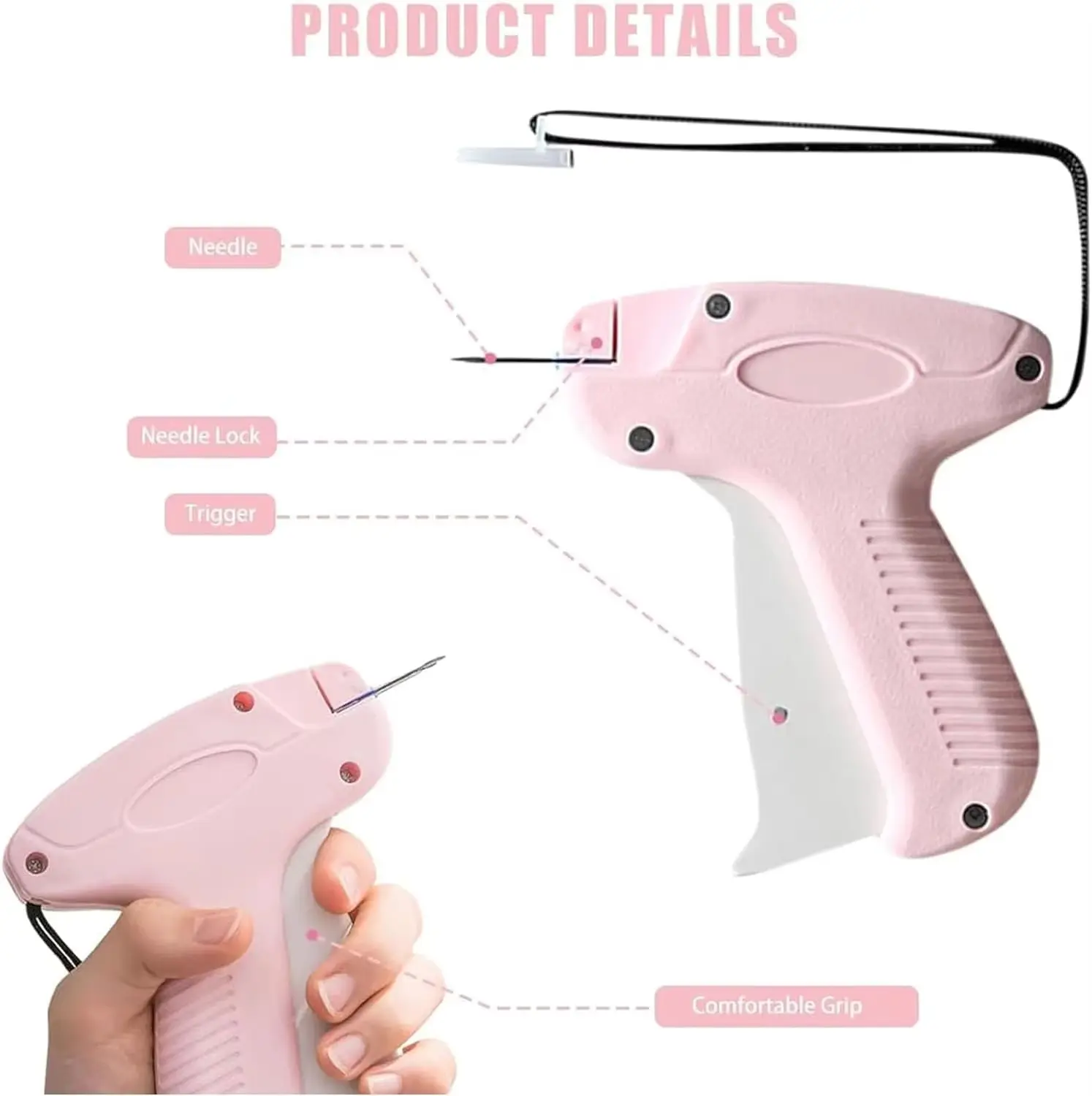 Clothing Fixer Micro Stitch Gun For Repair Garment Sewing Quilt Tacking Handheld Tagging Guns Home Sewing Accessories