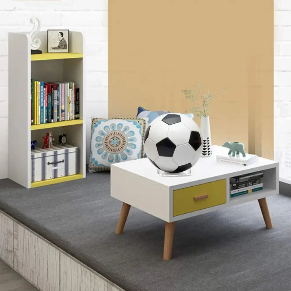 1 Pcs Acrylic Tripod Ball Holder Basketball Rugby Ball Holder Base Display Stand Football Volleyball Transparent Ball Holder