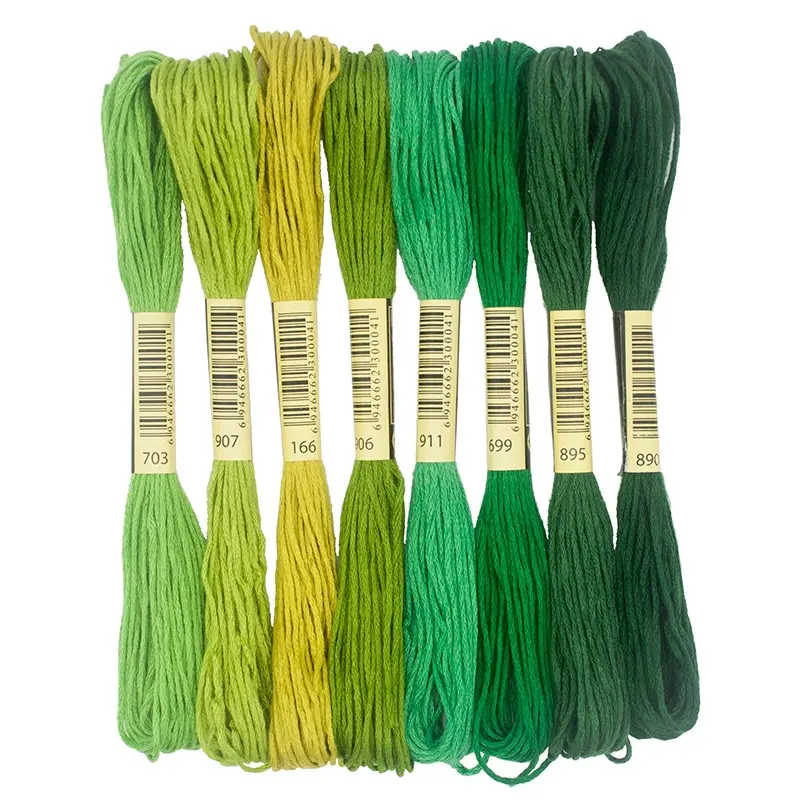 8 Color Polyester Embroidery Thread 7 Series Available For Manual DIY Embroidery Thread Cross Stitch Thread Accessories