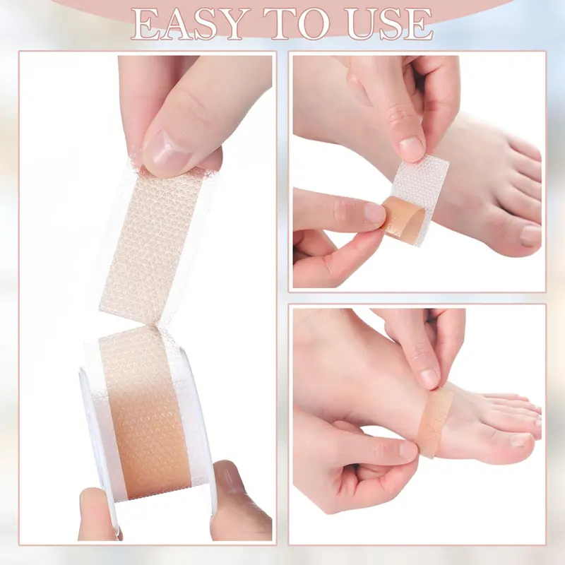 2*100cm Gel Heel Protector Foot Patches Adhesive Blister Pads Heel Liner Shoes Stickers For Relief Pain Foot Care Cushion