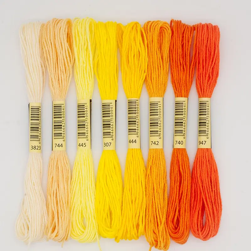 8 Color Polyester Embroidery Thread 7 Series Available For Manual DIY Embroidery Thread Cross Stitch Thread Accessories