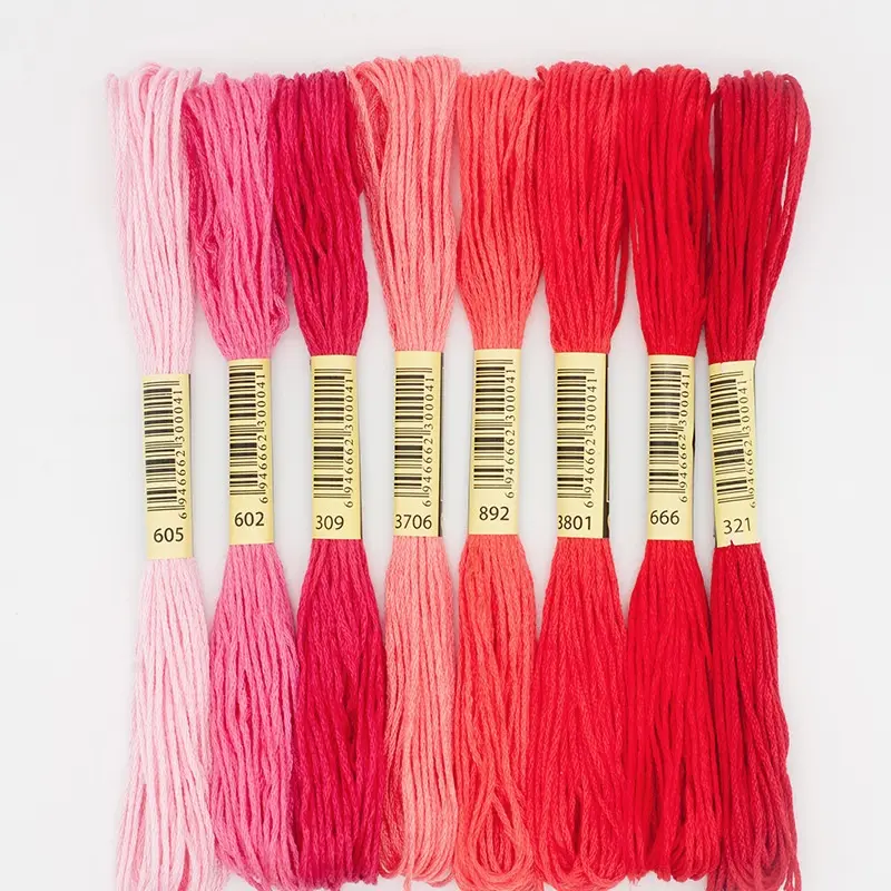 8 Color Polyester Embroidery Thread 7 Series Available For Manual DIY Embroidery Thread Cross Stitch Thread Accessories