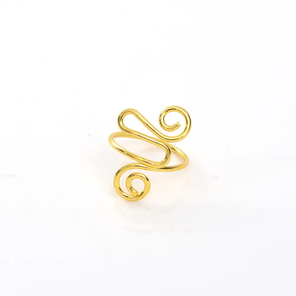 1PCS Knitted Sweater Ring Wrapped Hook Knitted Ring Electrophoretic Color Hook And Thread Auxiliary Ring