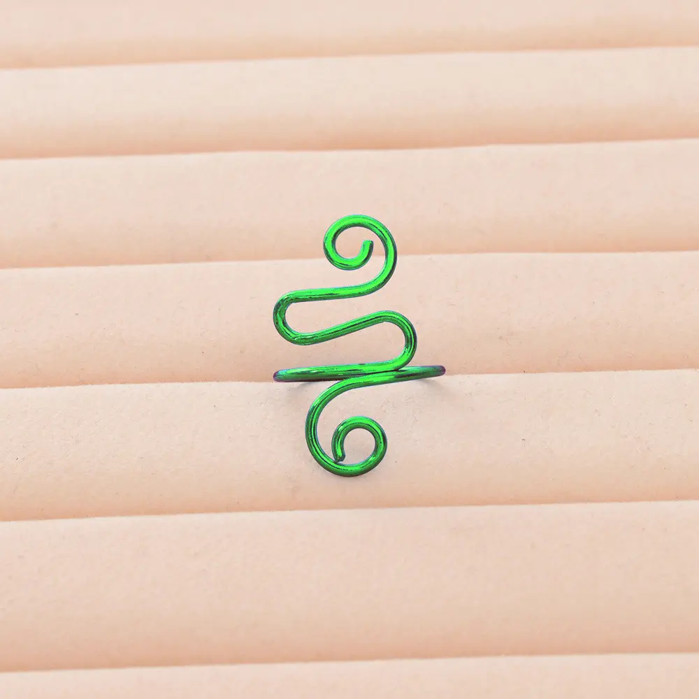 1PCS Knitted Sweater Ring Wrapped Hook Knitted Ring Electrophoretic Color Hook And Thread Auxiliary Ring